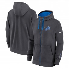 Толстовка на молнии Detroit Lions Nike Anthracite Primetime Club