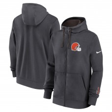 Толстовка на молнии Cleveland Browns Nike Anthracite Primetime Club