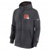 Толстовка на молнии Cleveland Browns Nike Anthracite Primetime Club