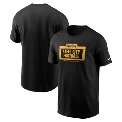 Футболка Pittsburgh Steelers Nike Black Primetime Local Essential