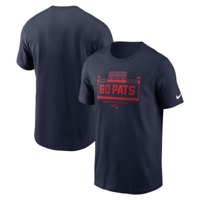 New England Patriots Nike Navy Primetime Local Essential T-Shirt