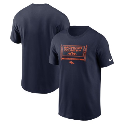 Футболка Denver Broncos Nike Navy Primetime Local Essential