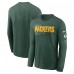 Футболка с длинным рукавом Green Bay Packers Nike Green Play to Win Essential