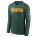 Футболка с длинным рукавом Green Bay Packers Nike Green Play to Win Essential