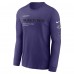 Футболка с длинным рукавом Baltimore Ravens Nike Purple Play to Win Essential