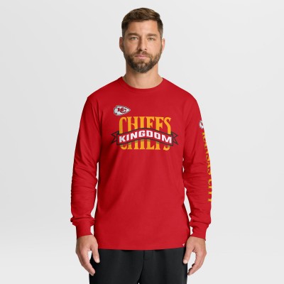 Kansas City Chiefs Fanatics Red Hometown Sweep Legacy Long Sleeve T-Shirt