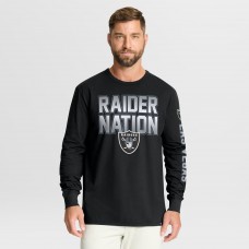 Las Vegas Raiders Fanatics Black Hometown Sweep Legacy Long Sleeve T-Shirt