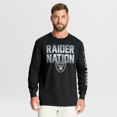 Las Vegas Raiders Fanatics Black Hometown Sweep Legacy Long Sleeve T-Shirt