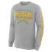 Los Angeles Chargers Fanatics Heather Gray Hometown Sweep Legacy Long Sleeve T-Shirt
