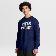 New England Patriots Fanatics Navy Hometown Sweep Legacy Long Sleeve T-Shirt