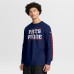 New England Patriots Fanatics Navy Hometown Sweep Legacy Long Sleeve T-Shirt