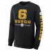 Pittsburgh Steelers Fanatics Black Hometown Sweep Legacy Long Sleeve T-Shirt