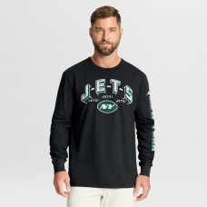 New York Jets Fanatics Black Hometown Sweep Legacy Long Sleeve T-Shirt New York Jets Fanatics Black Hometown Sweep Legacy Long Sleeve T-Shirt