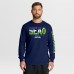 Seattle Seahawks Fanatics College Navy Hometown Sweep Legacy Long Sleeve T-Shirt