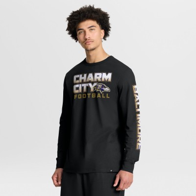 Футболка с длинным рукавом Baltimore Ravens Fanatics Black Hometown Sweep Legacy