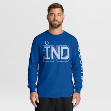 Indianapolis Colts Fanatics Royal Hometown Sweep Legacy Long Sleeve T-Shirt