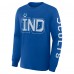 Indianapolis Colts Fanatics Royal Hometown Sweep Legacy Long Sleeve T-Shirt