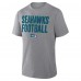 Seattle Seahawks Fanatics Heather Gray First Down Tribute Tri-Blend T-Shirt