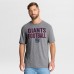 New York Giants Fanatics Heather Gray First Down Tribute Tri-Blend T-Shirt
