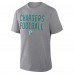 Los Angeles Chargers Fanatics Heather Gray First Down Tribute Tri-Blend T-Shirt