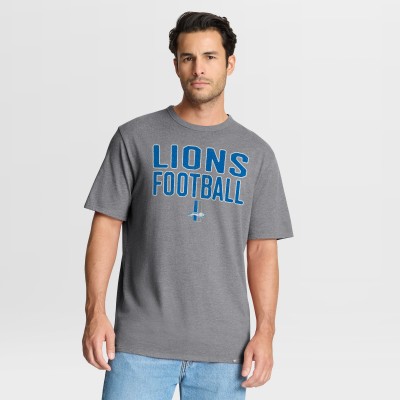 Футболка Detroit Lions Fanatics Heather Gray First Down Tribute Tri-Blend