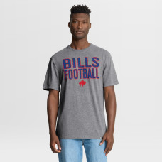 Футболка Buffalo Bills Fanatics Heather Gray First Down Tribute Tri-Blend Футболка Buffalo Bills Fanatics Heather Gray First Down Tribute Tri-Blend
