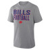 Футболка Buffalo Bills Fanatics Heather Gray First Down Tribute Tri-Blend