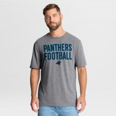 Футболка Carolina Panthers Fanatics Heather Gray First Down Tribute Tri-Blend