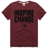 Unisex Arizona Cardinals Homage Cardinal 2024 Inspire Change Tri-Blend T-Shirt