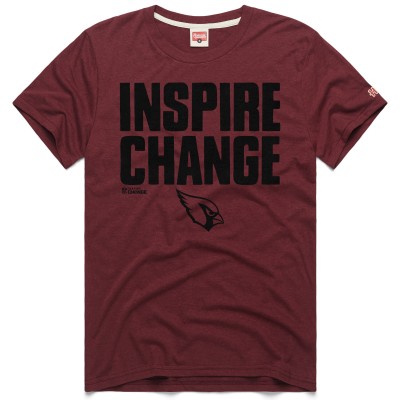 Unisex Arizona Cardinals Homage Cardinal 2024 Inspire Change Tri-Blend T-Shirt