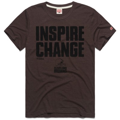Футболка Unisex Cleveland Browns Homage Brown 2024 Inspire Change Tri-Blend