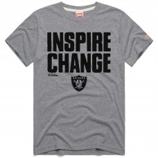 Unisex Las Vegas Raiders Homage Gray 2024 Inspire Change Tri-Blend T-Shirt