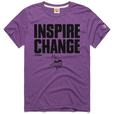Футболка Minnesota Vikings Homage Unisex 2024 Inspire Change - Purple