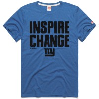 Unisex New York Giants Homage Royal 2024 Inspire Change Tri-Blend T-Shirt