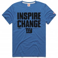Unisex New York Giants Homage Royal 2024 Inspire Change Tri-Blend T-Shirt