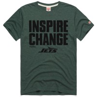 Unisex New York Jets Homage Green 2024 Inspire Change Tri-Blend T-Shirt