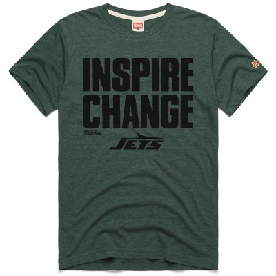 Unisex New York Jets Homage Green 2024 Inspire Change Tri-Blend T-Shirt