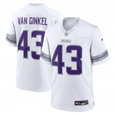 Minnesota Vikings Andrew Van Ginkel Nike White Alternate Game Jersey