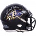Ed Reed Baltimore Ravens Autographed Fanatics Authentic Speed Mini Helmet with HOF 19 Inscription
