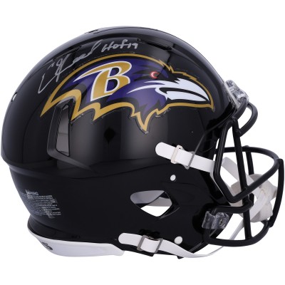 Ed Reed Baltimore Ravens Autographed Fanatics Authentic Speed Authentic Helmet with HOF 19 Inscription