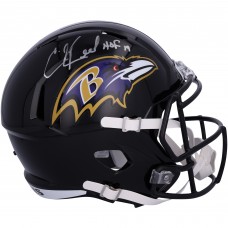 Ed Reed Baltimore Ravens Autographed Fanatics Authentic Speed Replica Helmet with HOF 19 Inscription