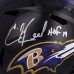 Ed Reed Baltimore Ravens Autographed Fanatics Authentic Speed Replica Helmet with HOF 19 Inscription