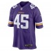 Max Tooley Minnesota Vikings Nike Team Game Jersey -  Purple