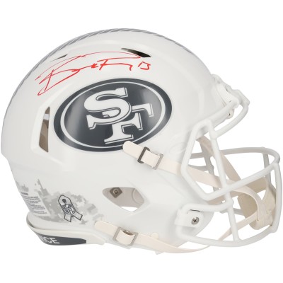 Brock Purdy San Francisco 49ers Autographed Fanatics Authentic 2024 Salute to Service Authentic Helmet