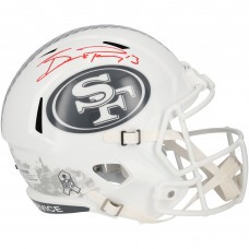 Brock Purdy San Francisco 49ers Autographed Fanatics Authentic 2024 Salute to Service Speed Replica Helmet