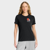 Женская футболка Cleveland Browns Nike 2025 NFL Crucial Catch Tri-Blend Dri-FIT - Black