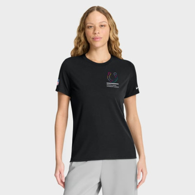 Женская футболка Indianapolis Colts Nike 2025 NFL Crucial Catch Tri-Blend Dri-FIT - Black