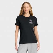 Футболка Женская Tampa Bay Buccaneers Nike Black 2025 NFL Crucial Catch Tri-Blend Dri-FIT