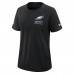 Футболка Женская Philadelphia Eagles Nike Black 2025 NFL Crucial Catch Tri-Blend Dri-FIT