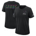 Женская футболка Detroit Lions Nike 2025 NFL Crucial Catch Tri-Blend Dri-FIT - Black